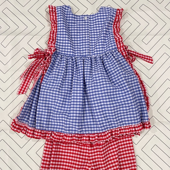 The Bubble Bee Gingham Fourth of July Two Piece Outfit - T - Picture 11 of 16